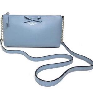 Kate Spade Light Blue Crossbody Bag with Chain Strap